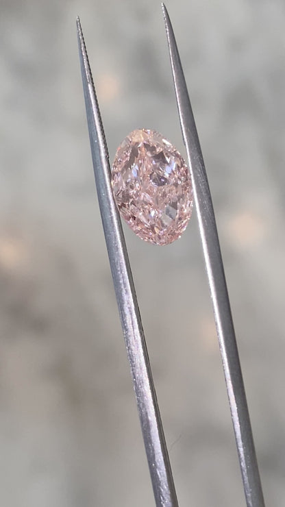Pink Oval Lab Diamond 2.19 ct VS1