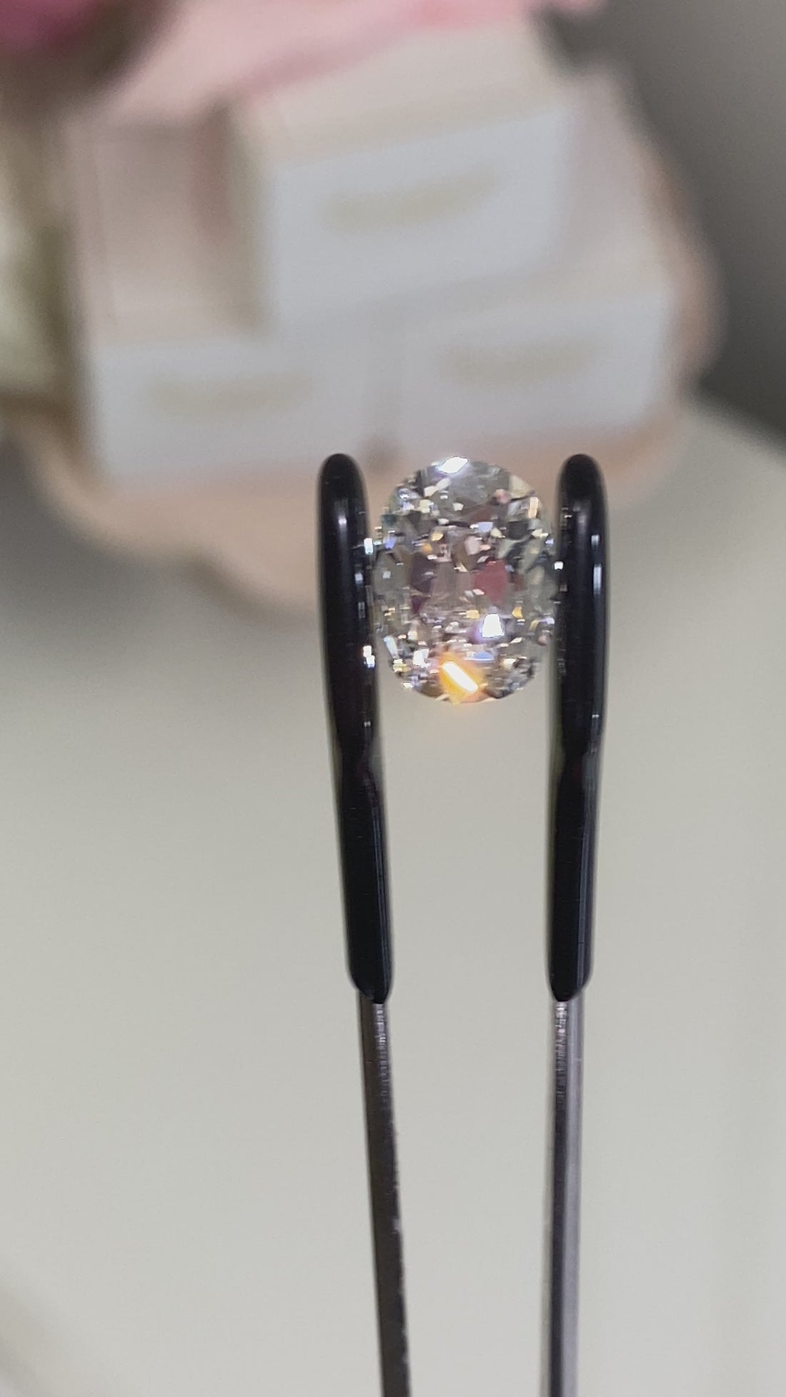 3.07 ct Old Mine Cushion Lab Diamond