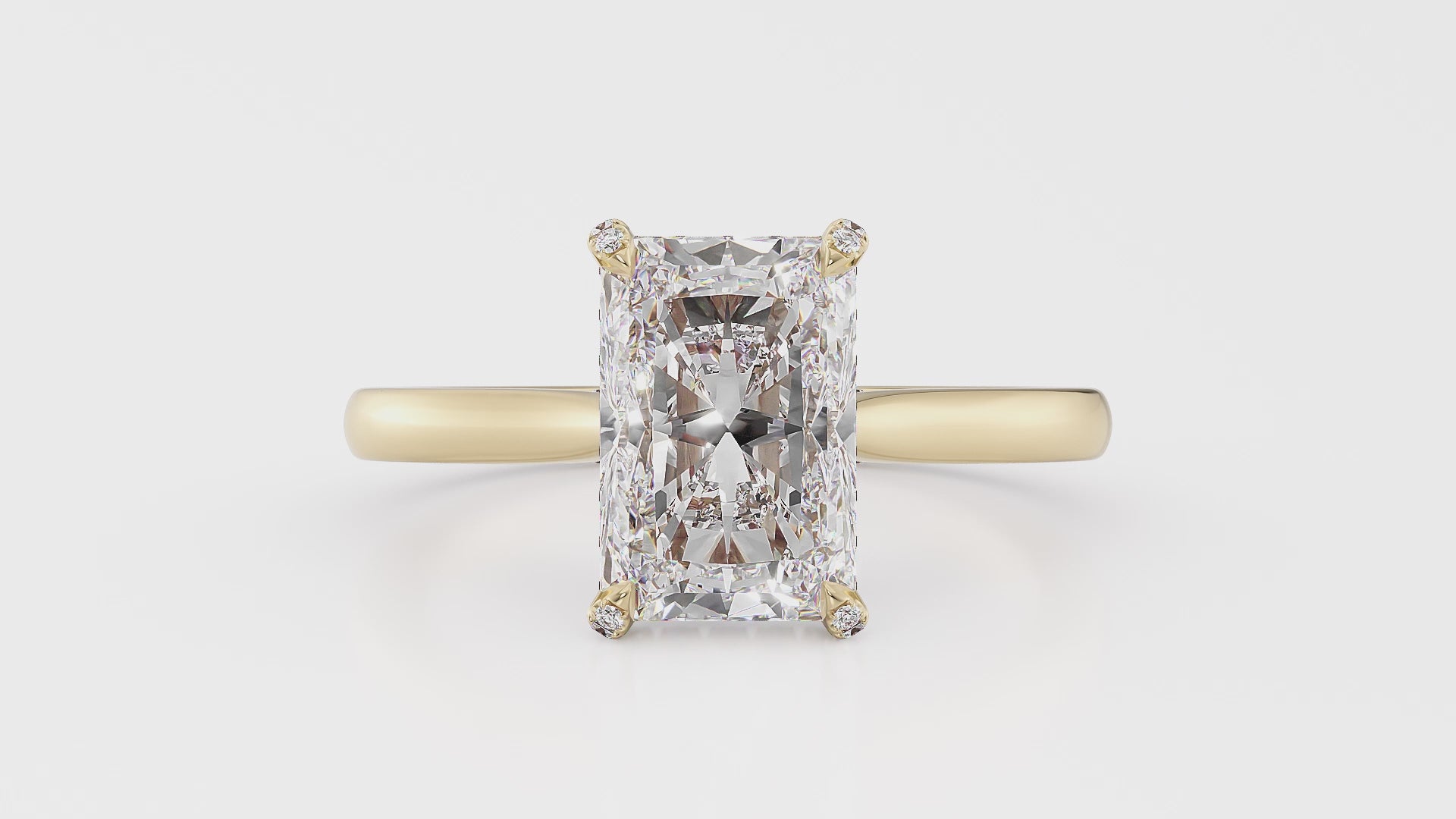 Cathedral Pavé Basket and Bridge Engagement Ring