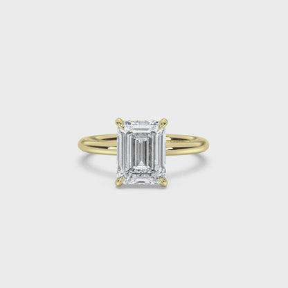 Classic Hidden Halo Diamond Ring Setting