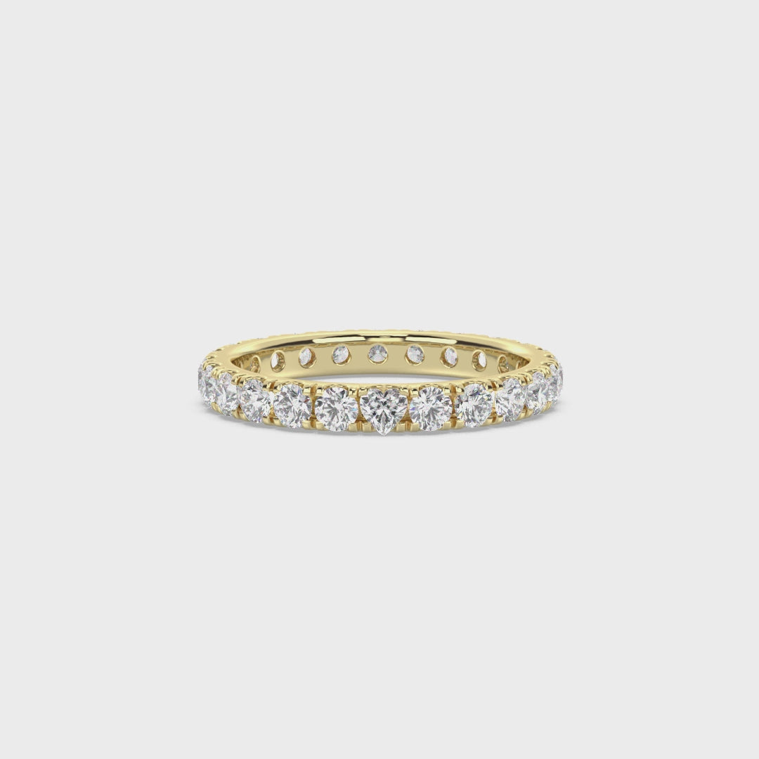 Signature 2.5 mm Eternity Band – with One Heart