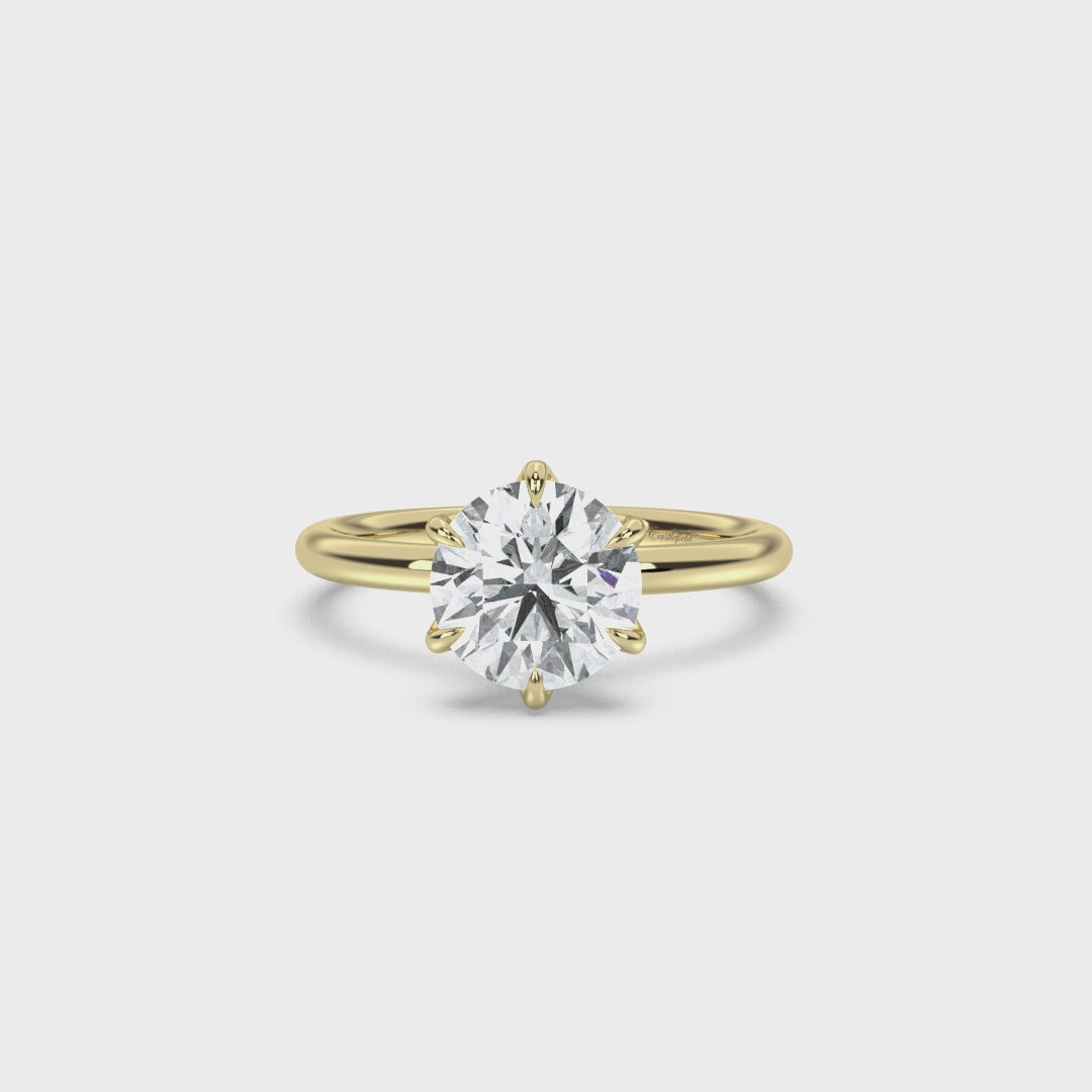 Classic Petal Diamond Ring