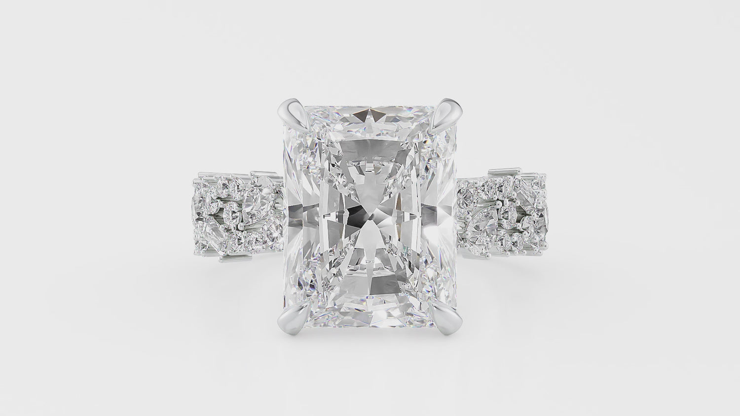 Mixed Shape Band Diamond Ring