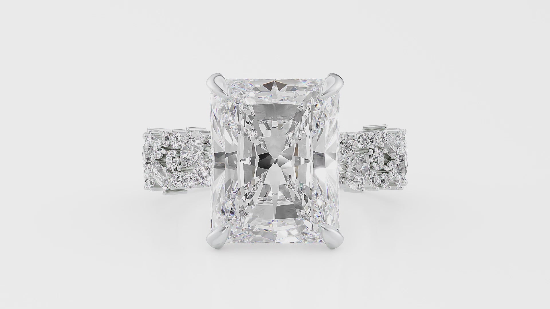 Mixed Shape Band Diamond Ring