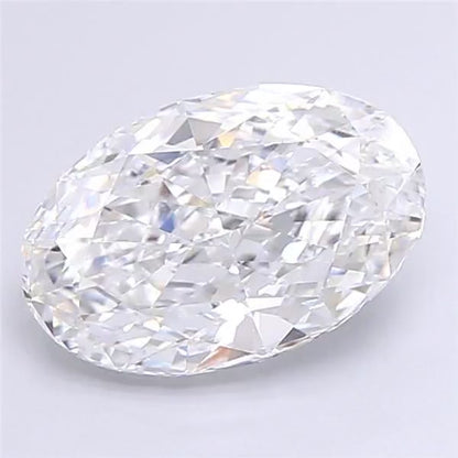 No Bowtie Oval Lab Diamond 3.01ct D VS1