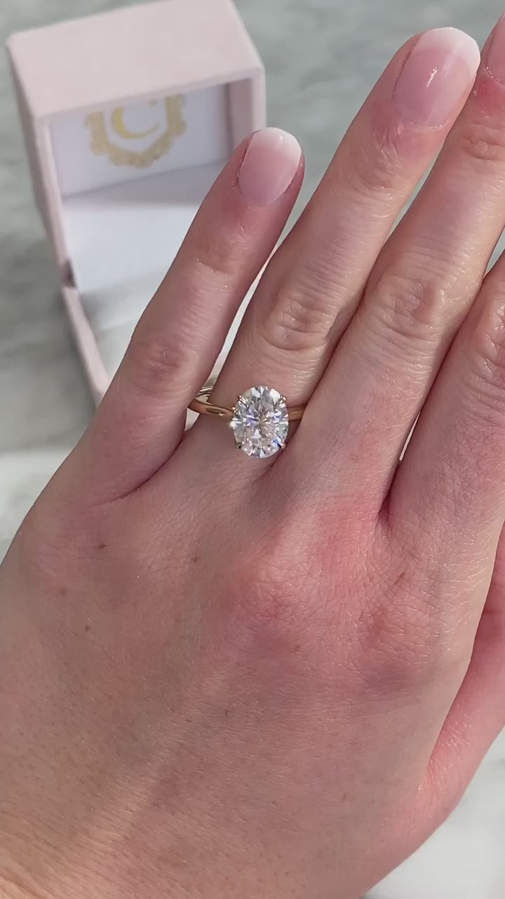 Signature Cathedral Hidden Heart with Pavé Bridge Diamond Ring Setting