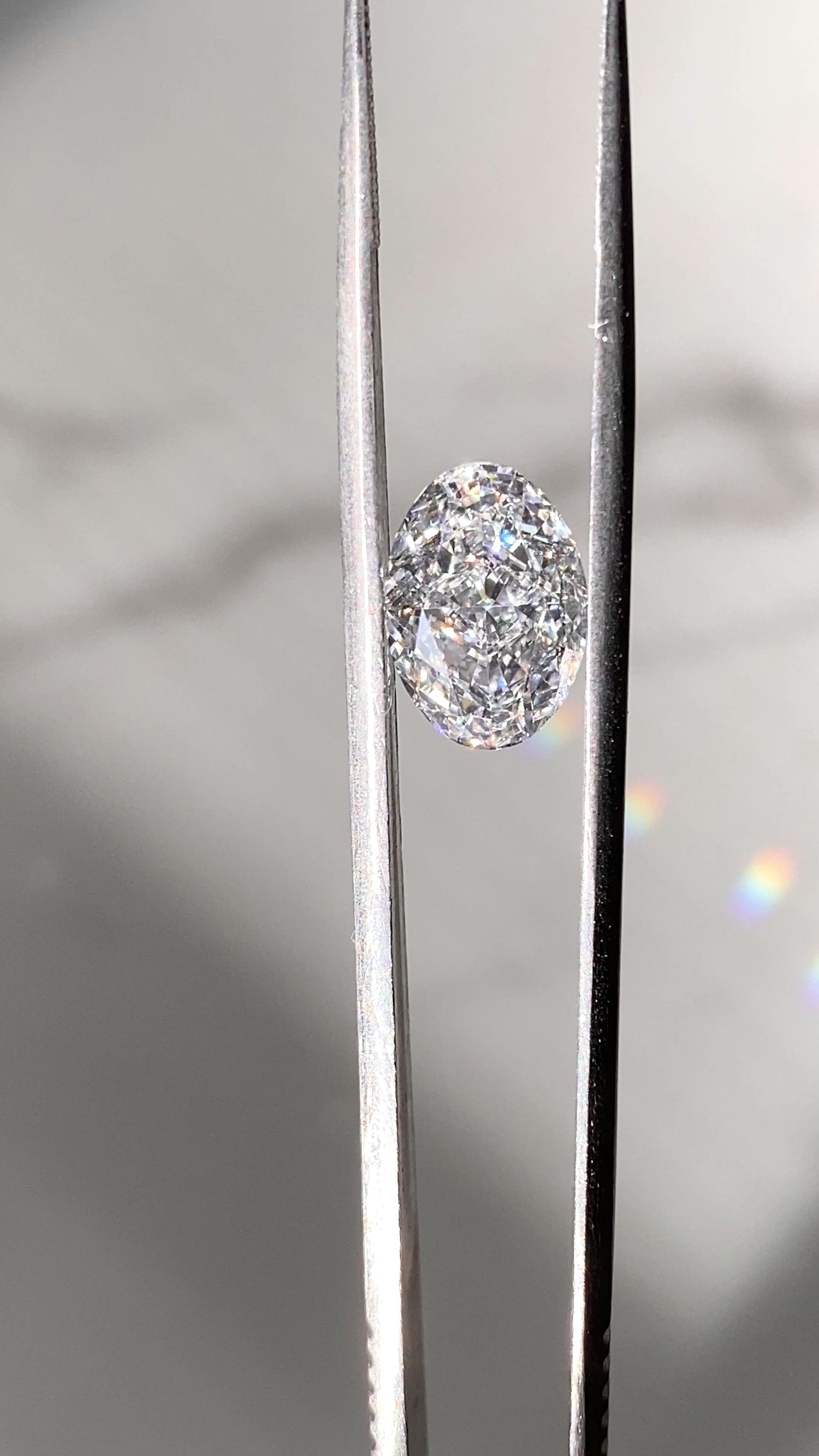 No Bowtie Oval Lab Diamond 3.02ct D VVS2