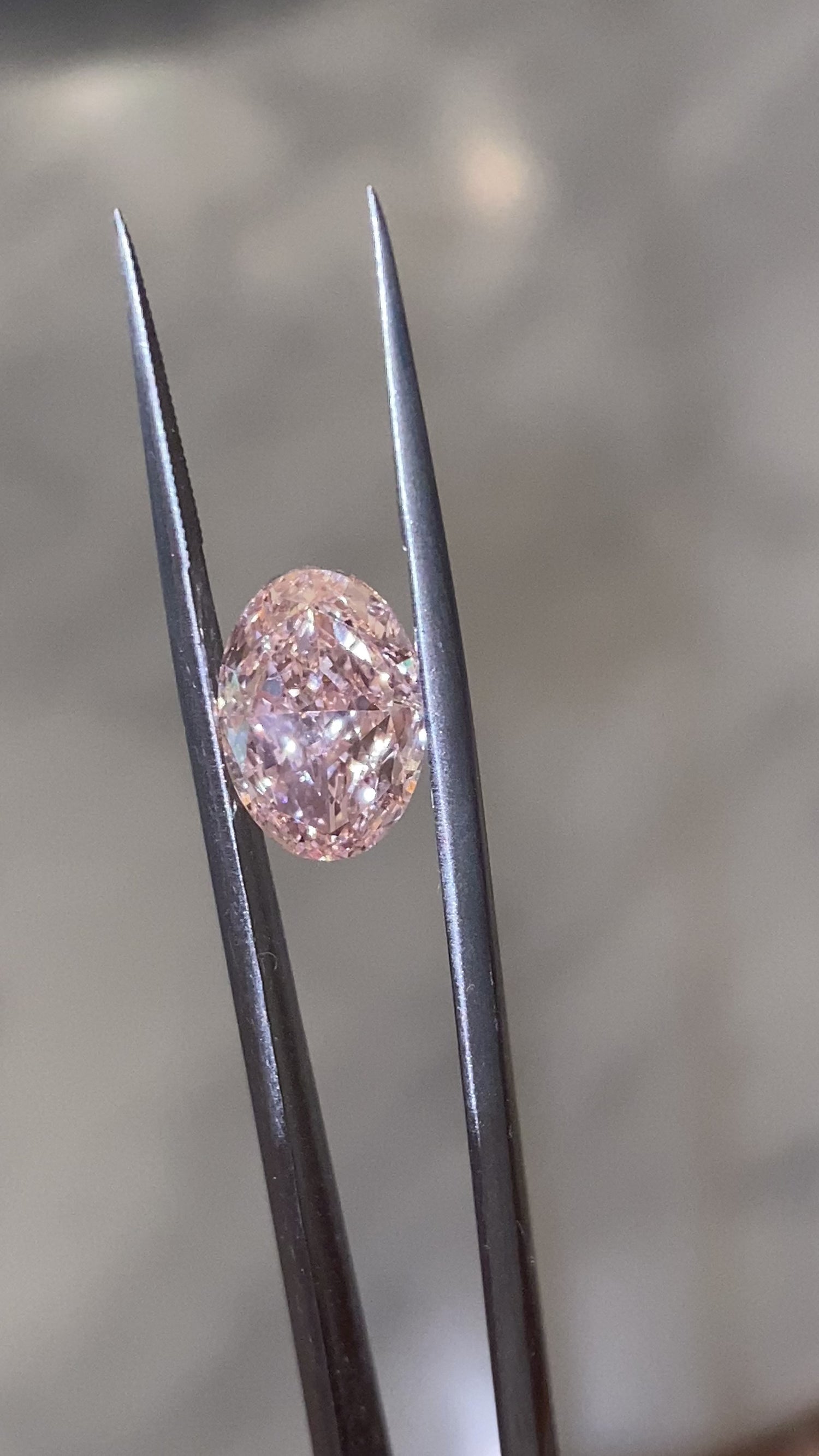 Pink Oval Lab Diamond 3.08 ct VVS2