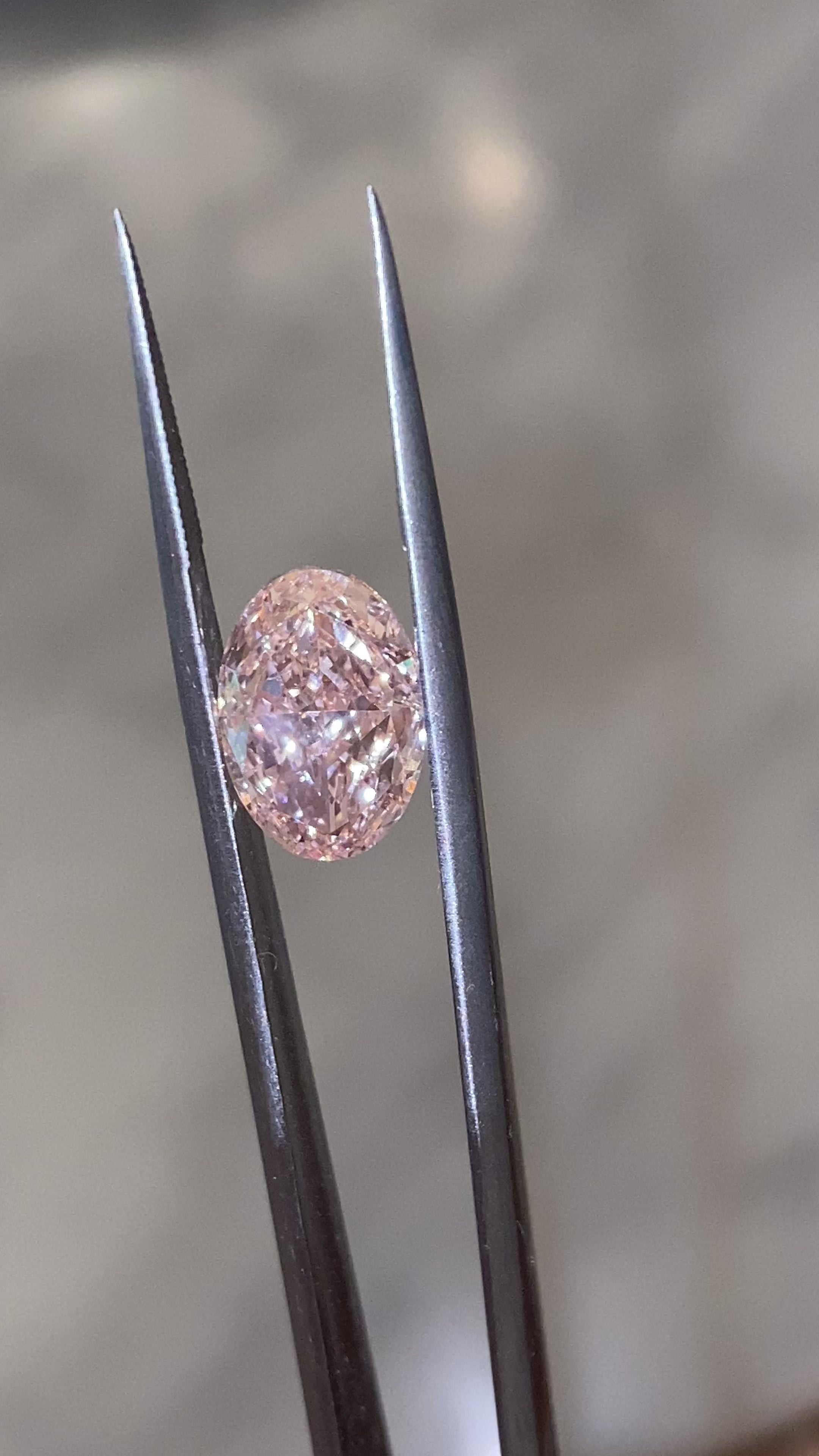 Pink Oval Lab Diamond 3.08 ct VVS2
