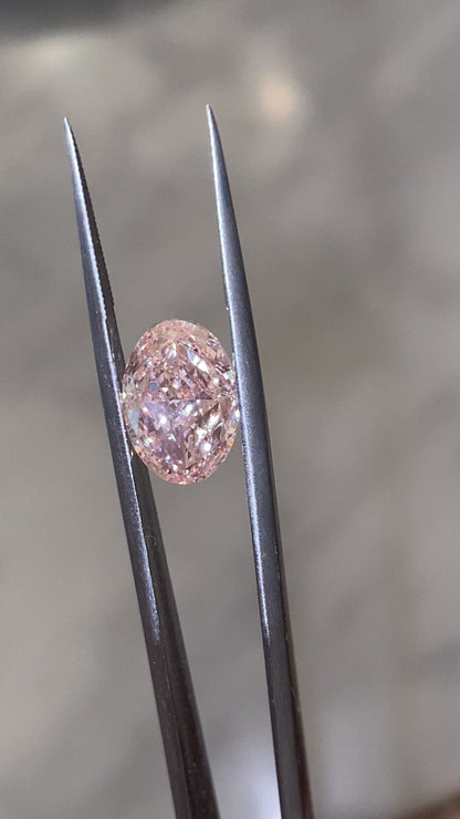 Pink Oval Lab Diamond 3.08 ct VVS2