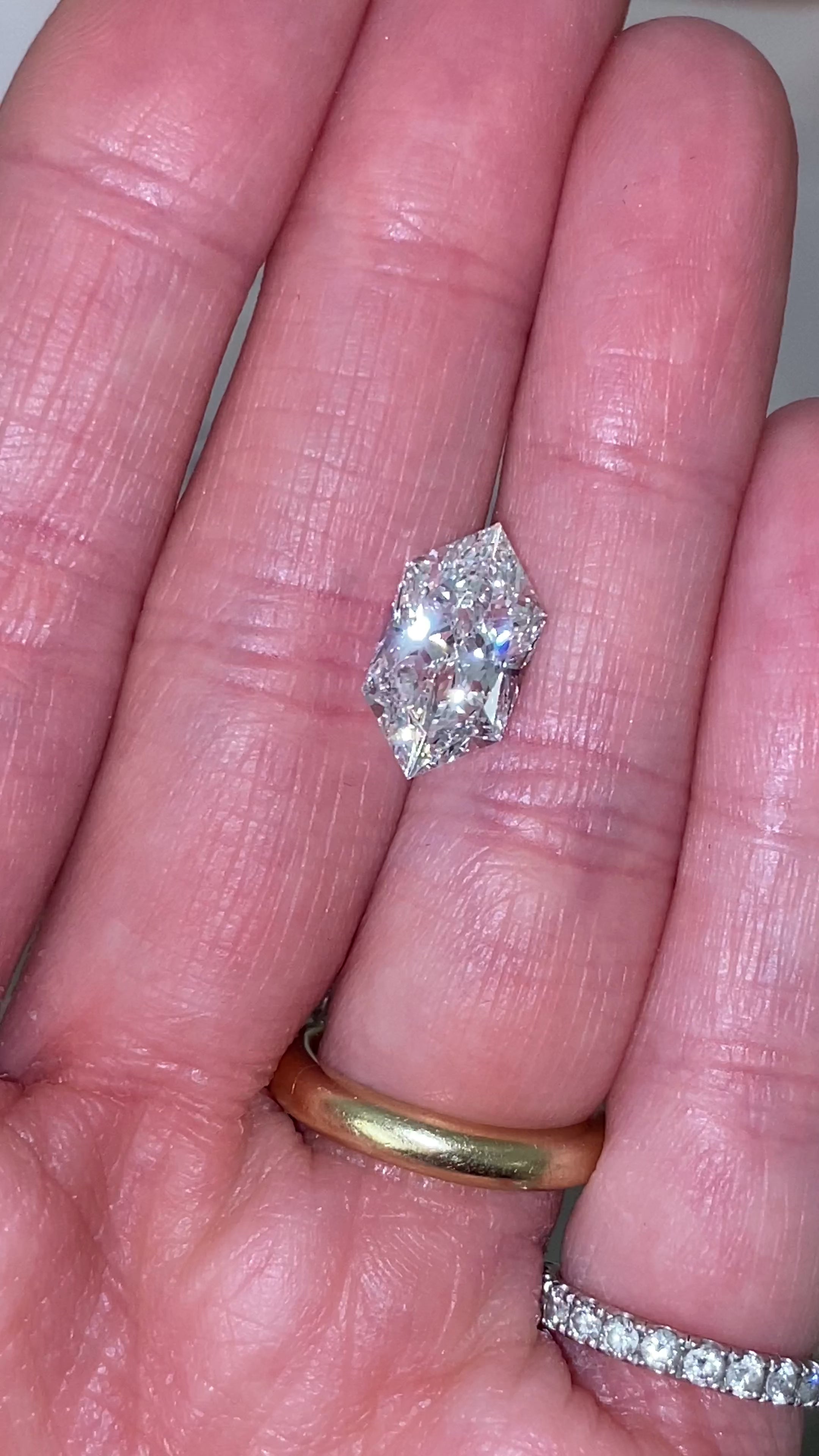 3.02 ct Brilliant Dutch Marquise Lab Diamond