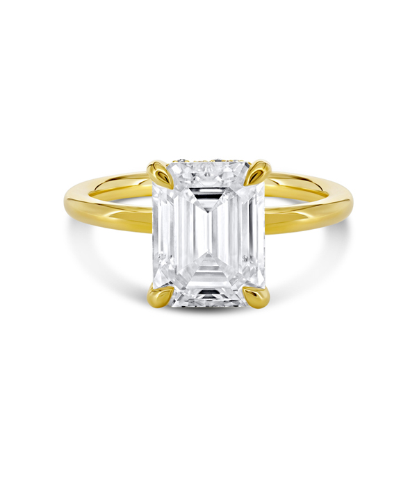 The Signature Emerald with Pavé Diamond Hidden Halo – Castlefield ...